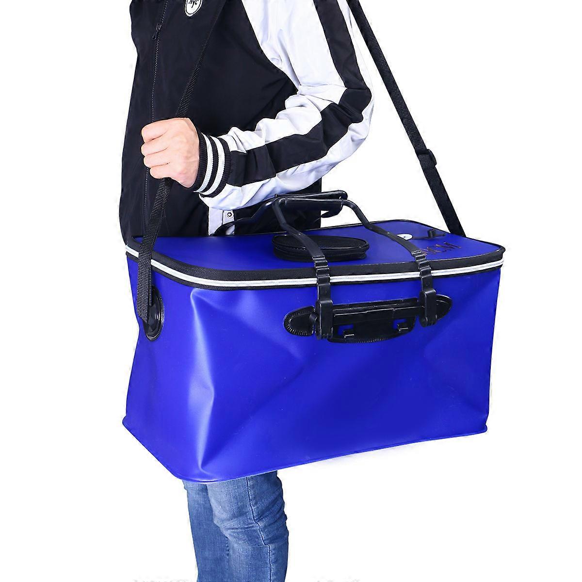Camping Collapsible Bucket Water Pail Fishermen Durable 50 x 28 x 30cm Sturdy 1Pack