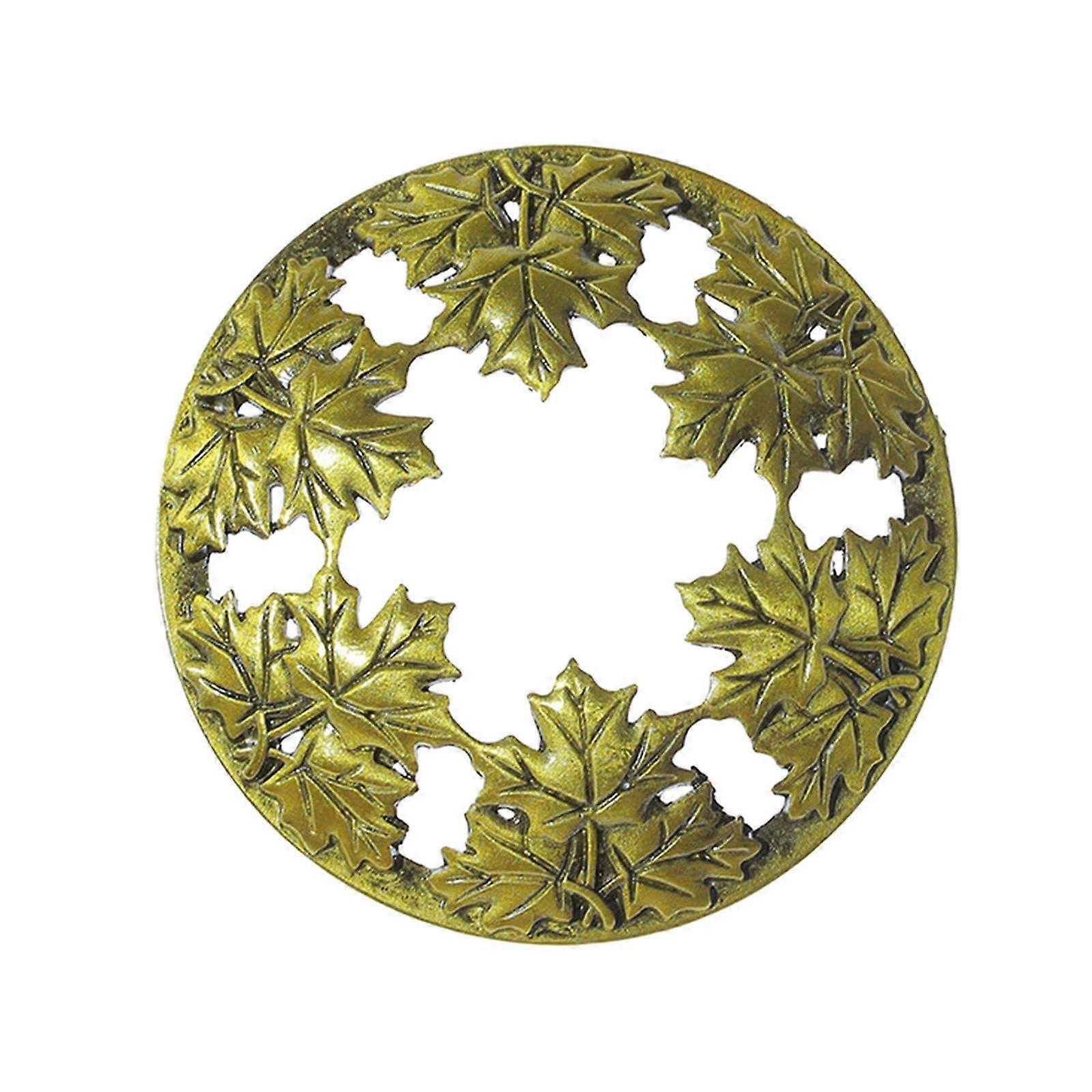 Candle Topper, Candle Lid in Glass, Maple Leaf Decoration, Alloy, Delicate Burning, Even Candle Lid in Jar, Scented Candle Topper