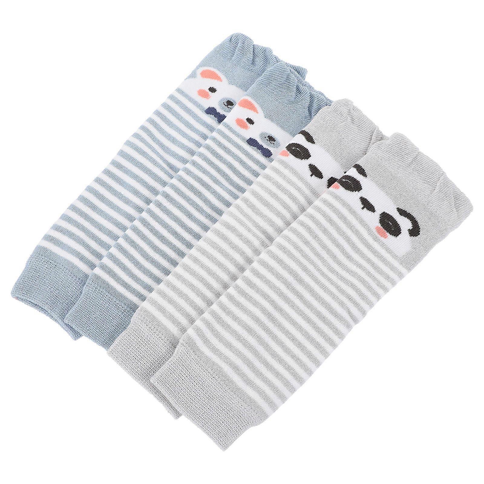 Skin Friendly Newborn Socks Thicken Warm Socks Polyester L 2 Pairs