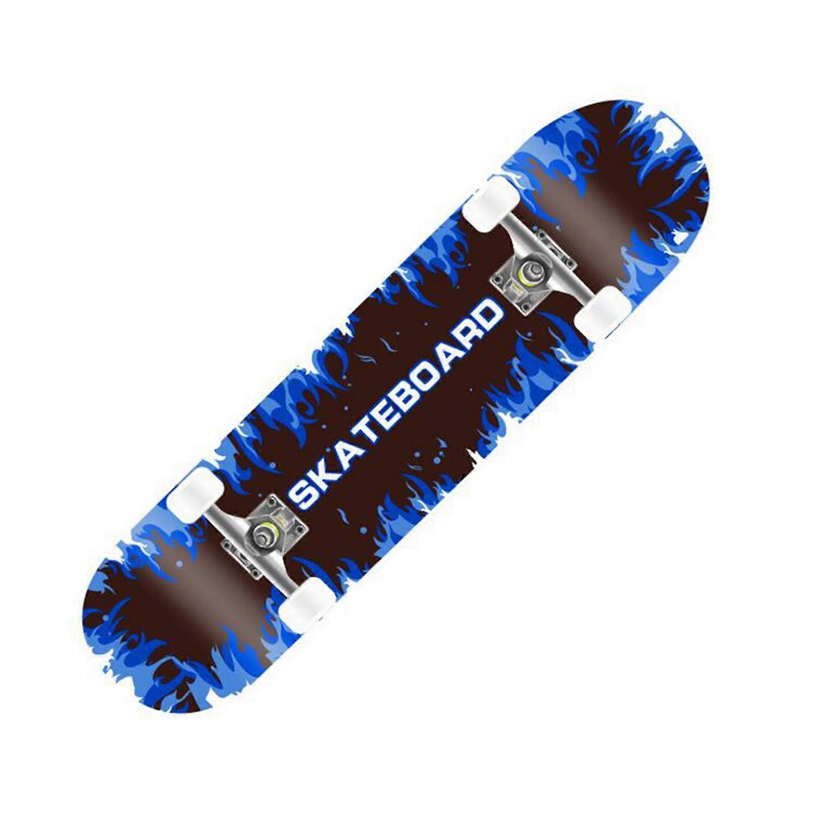 Skateboards for beginners, 31inch skateboard 7 layers maple wood complete skateboard double kick concave for extreme sports and outdoor, H31inch