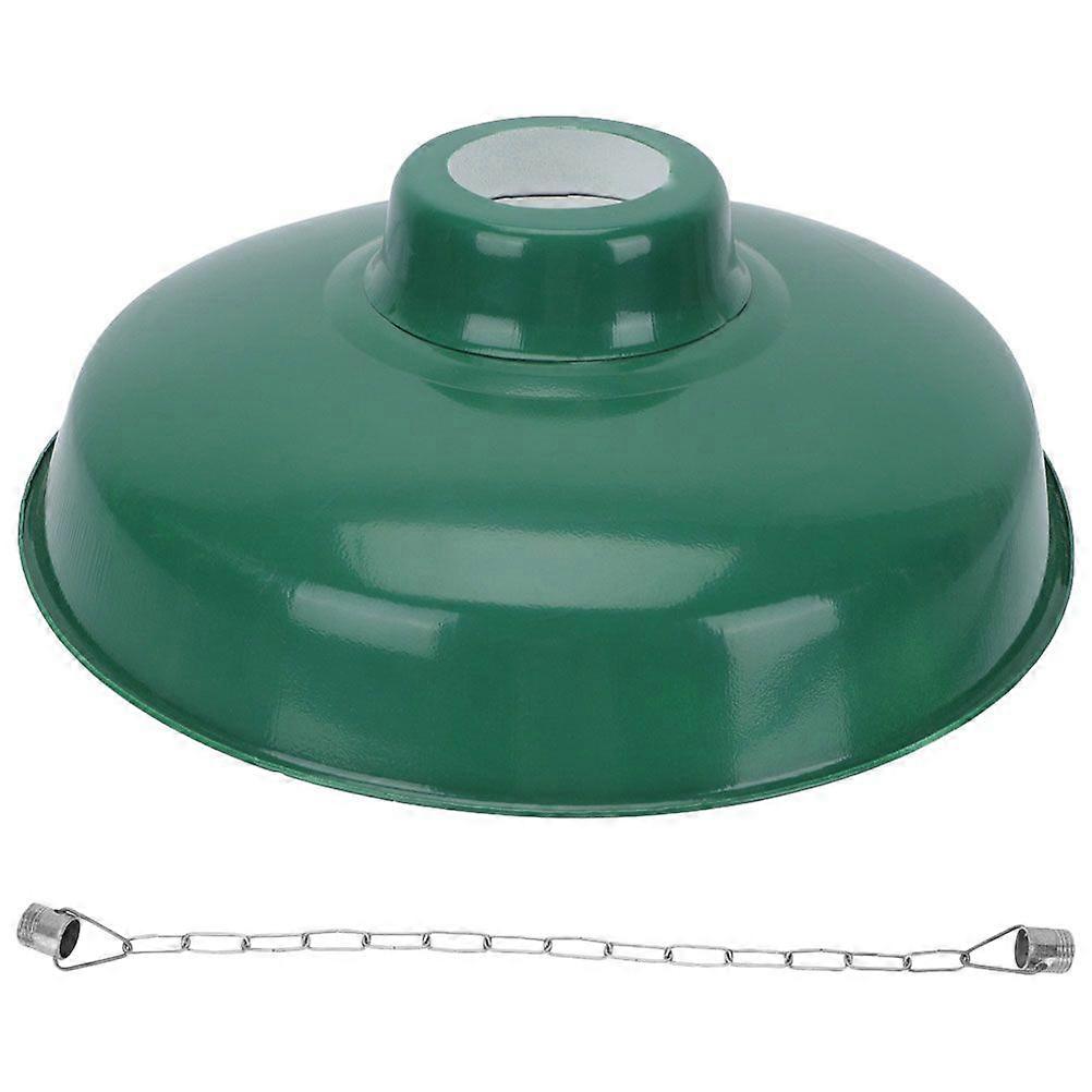 Pendant Lamp Shade Decorative Lamp Protective Vintage Enamel Lampshade Hanging Lamp Lampshade with Chain