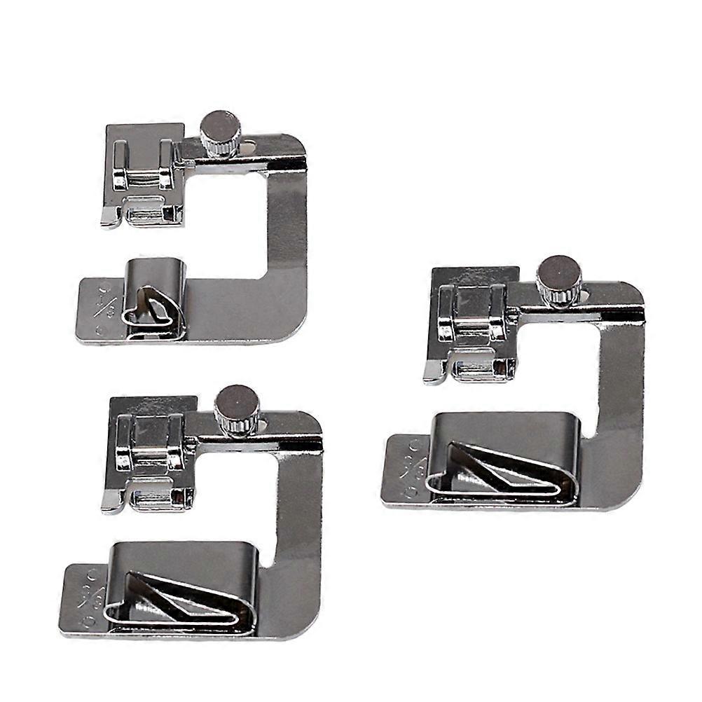 Silver Accessory Set Baby Lock Sewing Machine Feet Low Shank 1.8 1.7 0.4in 3Pcs