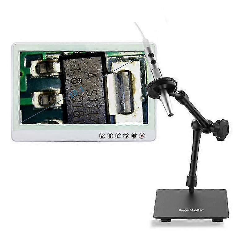 (B008+z04 Universal Bracket+10 Inch Screen) 5 Million Digital Electron Microscope Magnifying Dermatoscope