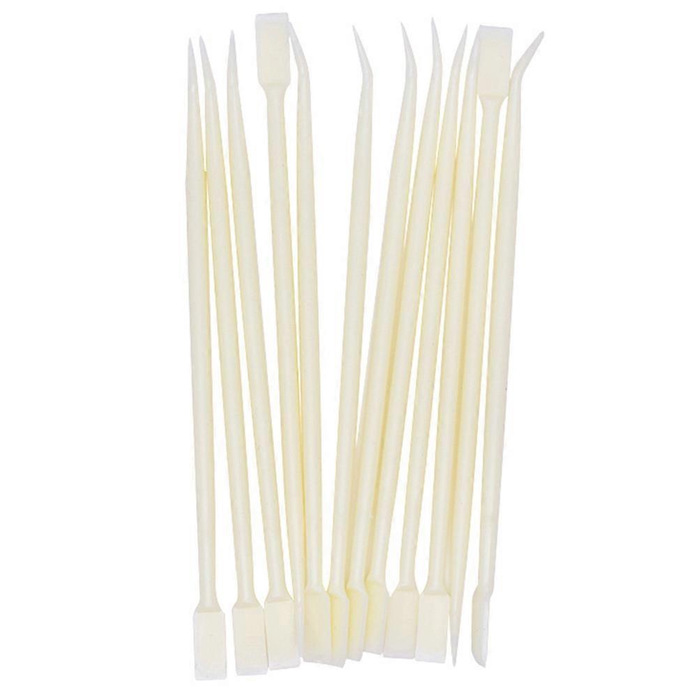 20pcs Eyelash Stick Extensions Grafting Rod Pick Tool for Eyelash Application Beige