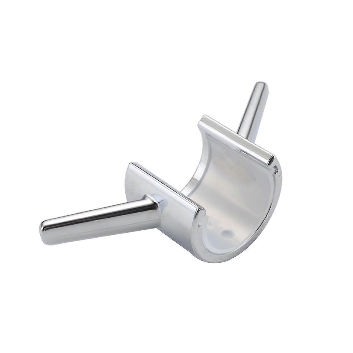 Shower Pole Hook with Electroplated Finish Durable Bathroom & Kitchen Towel Hook for Easy Installation without Tools, Holds Towels and Bath Balls