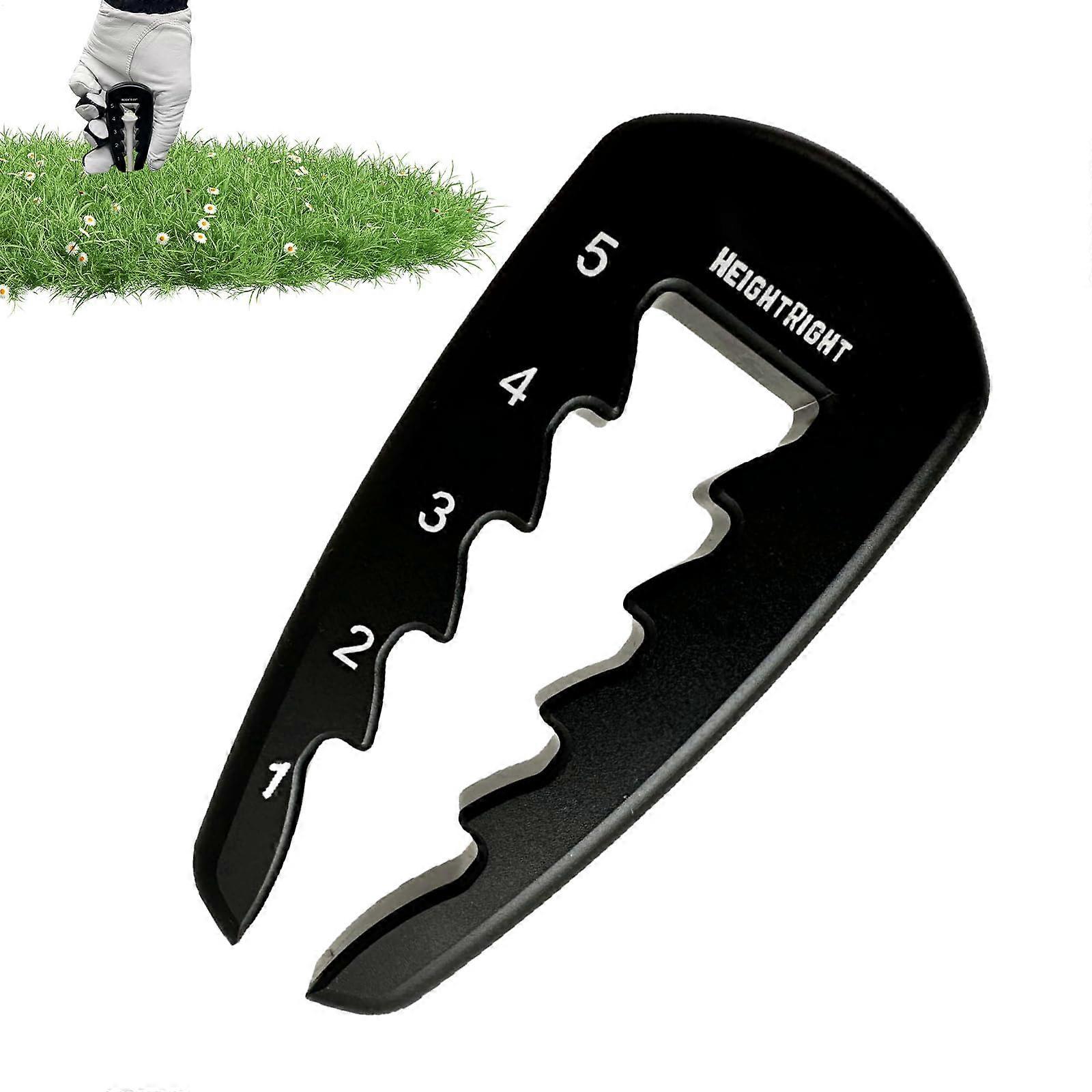 Golf Tee Height Master Adjustable Golf Tee Setter Tool Durable Precision Swing Trainer for Driving Practice Training All Skill Levels