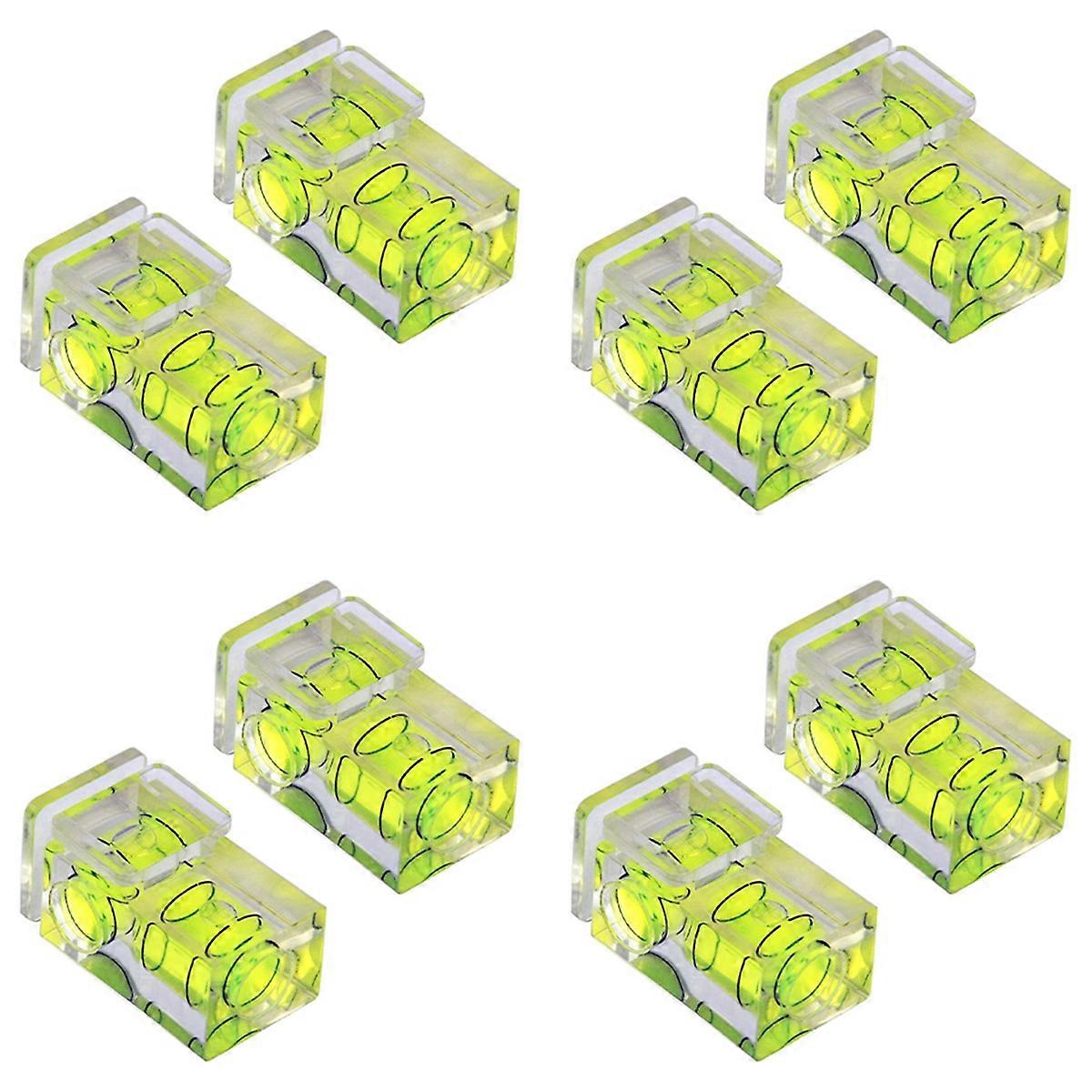 8 PCS Hot Shoe Bubble Level Camera Two Spirit Level for Digital and Film Camera