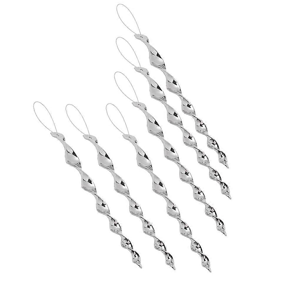 Bird Window Strike Prevention Twisting Rods Silver Orchard 12Pcs