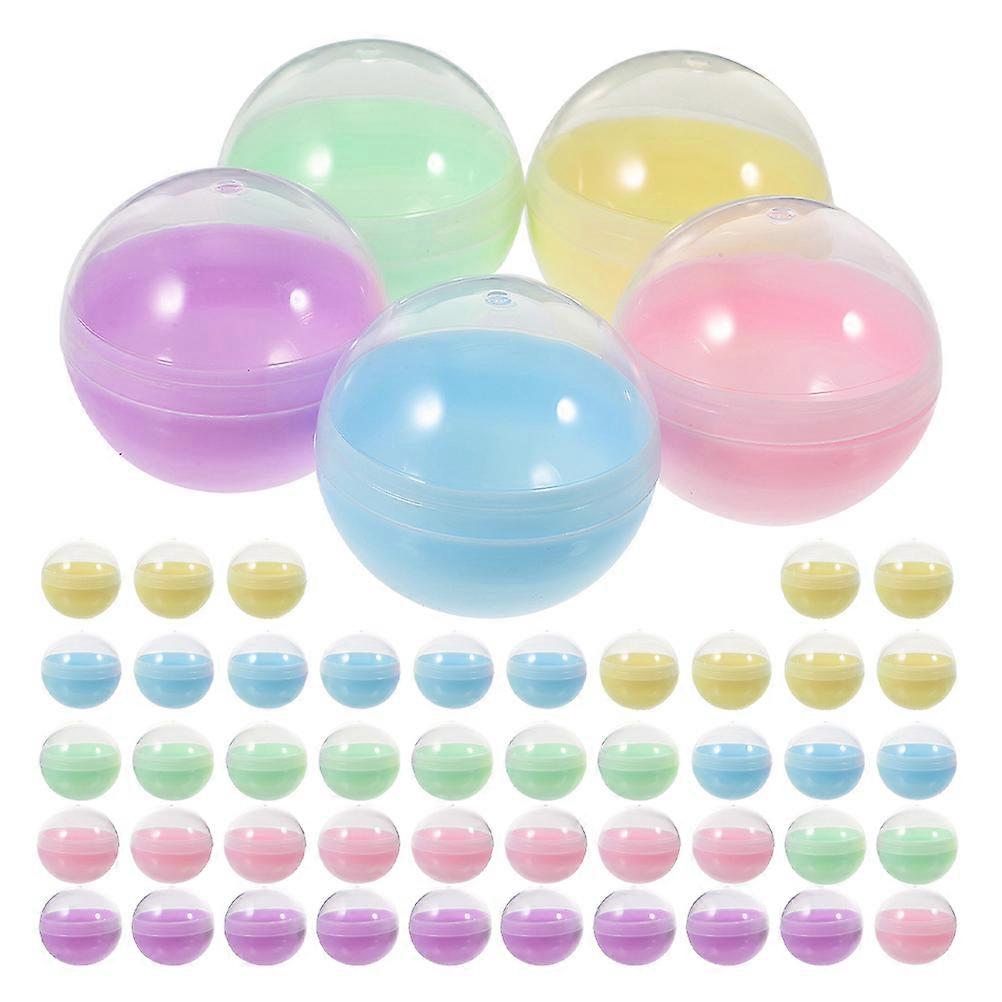 Vending Machine Capsules For Diy Toys Party Favor Containers Round Shape Refillable 50Pcs