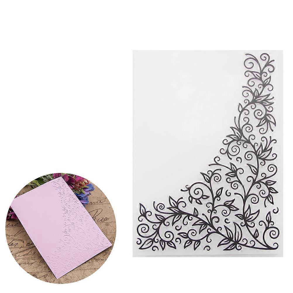 Scrapbook Stencils Embossing Folder Multi Color Rectangle Shape For Themed Invitations Makers 1Pack