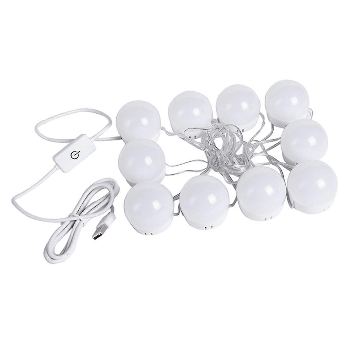 LED Makeup Mirror Lights White 4.50X4.50X4.20CM