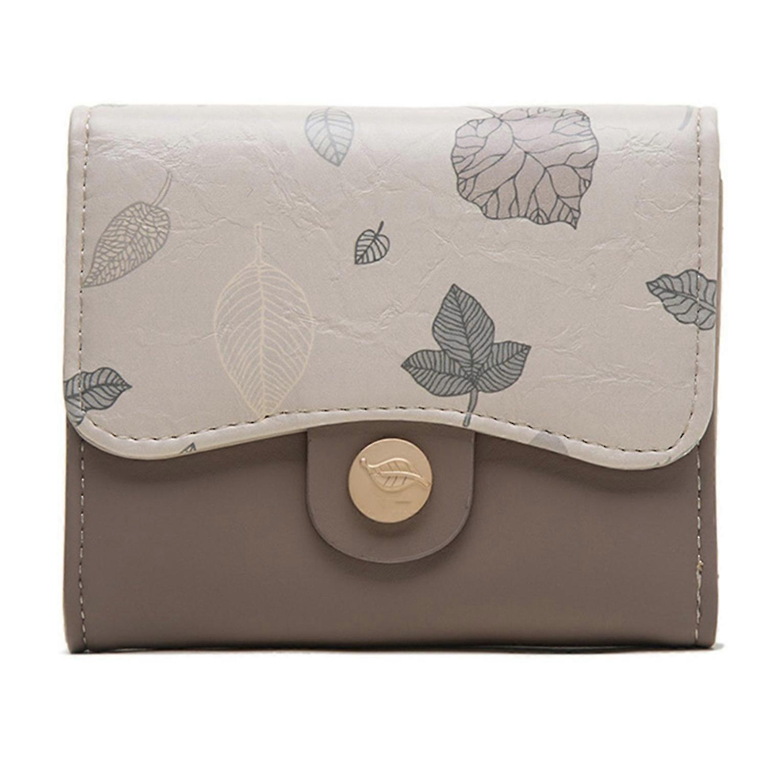 The Tri-Fold Bag Student Coin Purse Large Capacity for Traveling Walking