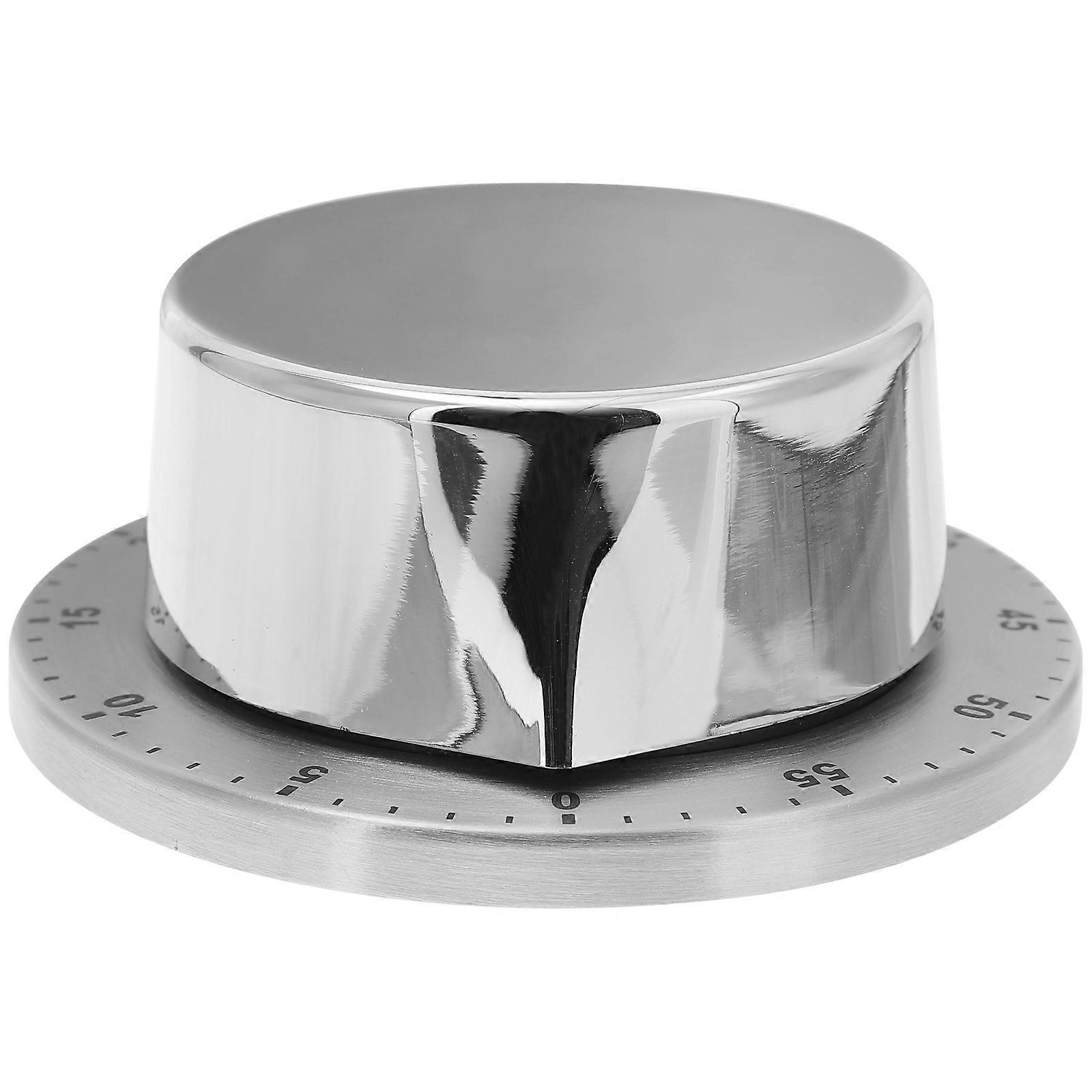 Mechanical Countdown Timer For Kitchen Use Home Users Silver 8 x 8 x 3cm Baking 1Set