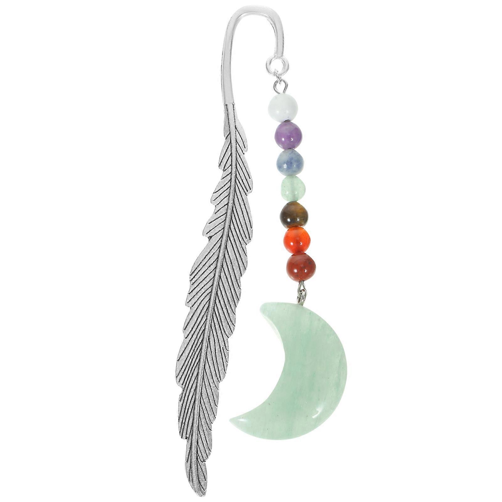 בציר סימניה פלומה בצורת סימניה מלאכת יד 16.5x2x0.5 ס"מ עזר קריאה 1 סט