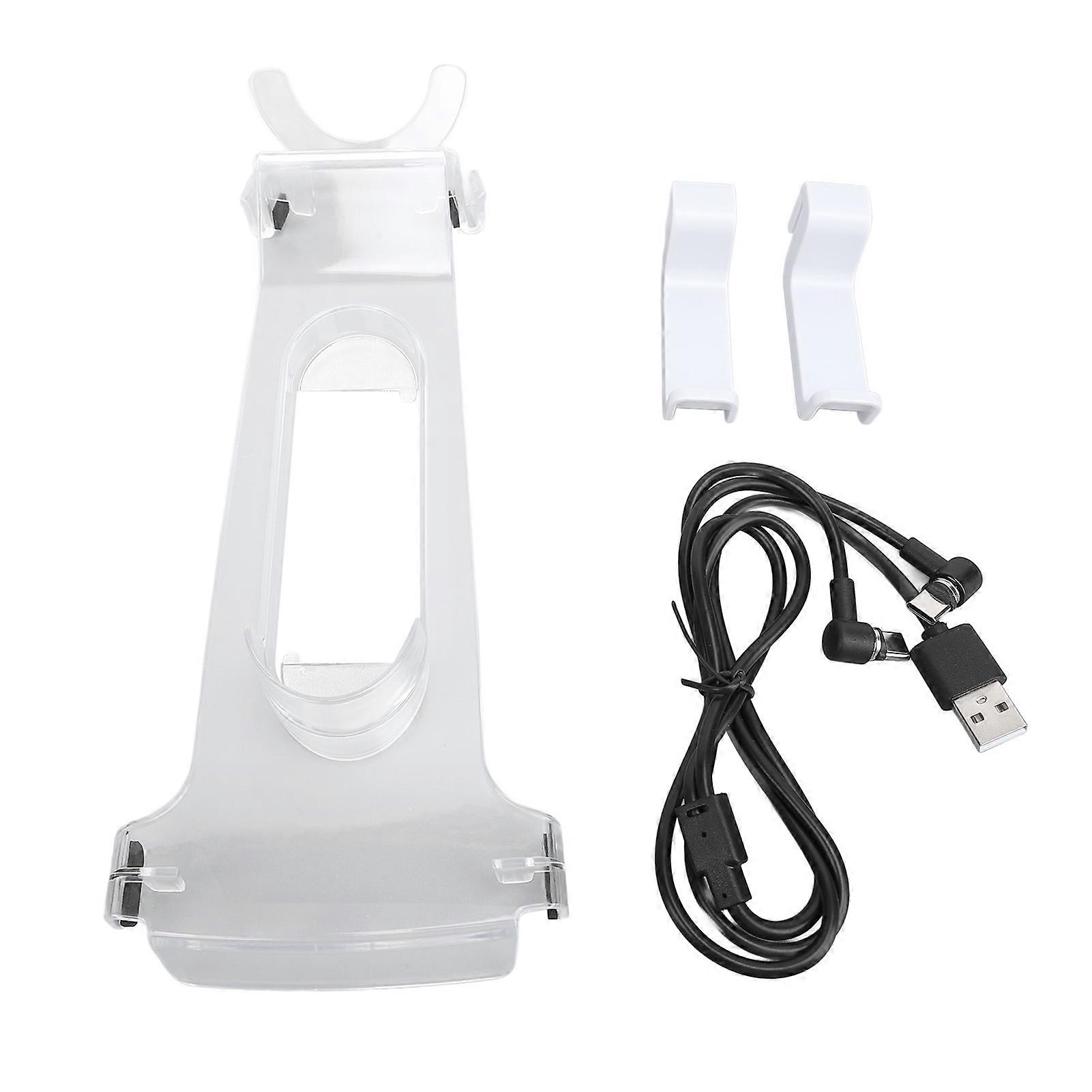 4 in 1 Headset Stand Kit for PS VR2 Sense Controllers, Charging Station with Holder for VR Headset Controllers