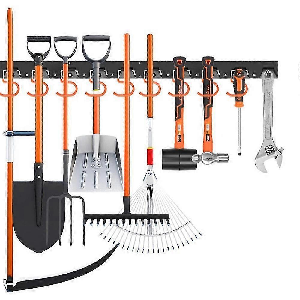 Multipurpose Garage Tool Organizer Set Space Saving Wall Mounted Storage System with S Type Hooks