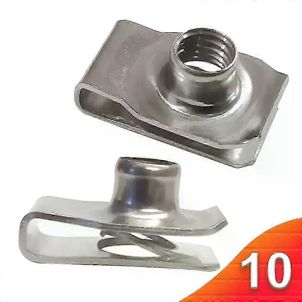 10pcs Stainless Steel U Type Clips with Thread M8 M6 M5 M4 for Various Vehicles