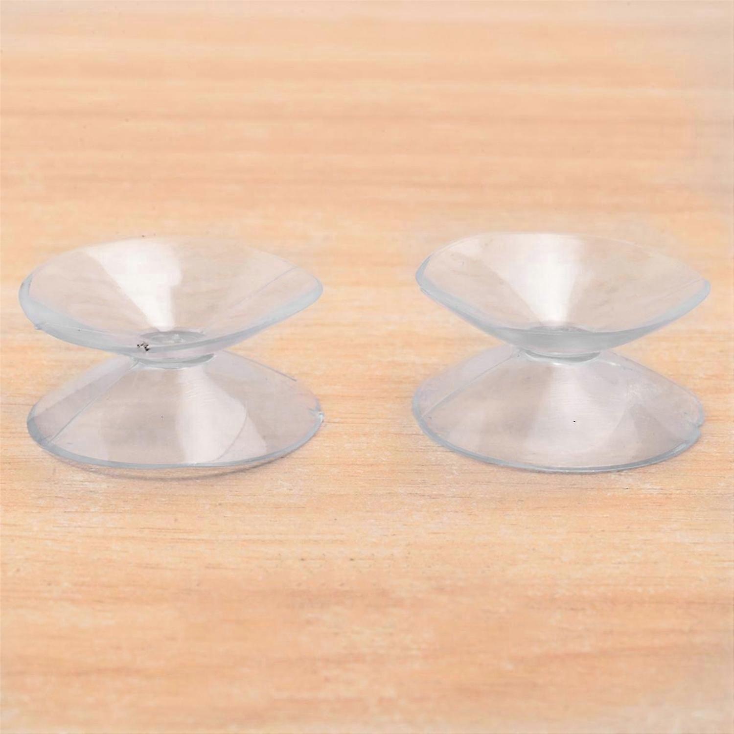 10 Pcs Double Sided Suction Cup - Sucker Pads for Glass, Plastic - 30Mm Width