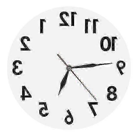 Reverse Battery Powered Wall Clock Creative Art Wall Decor Digital Watch Time Home Decor
