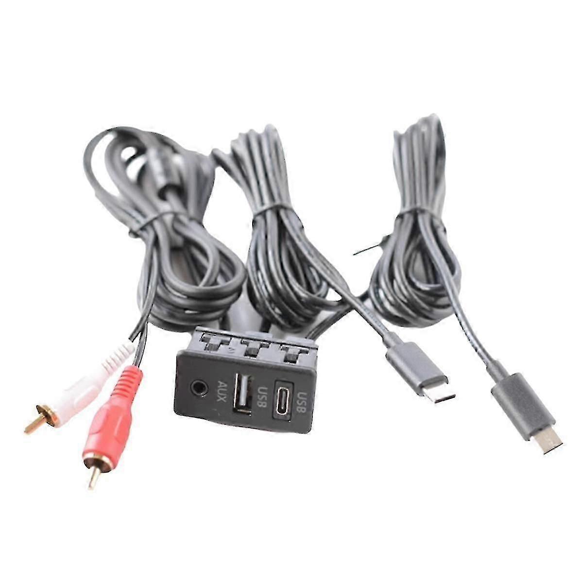 2025  Car Android Navigation Machine AUX Panel TYPE-C+ Input Double USB+AUX