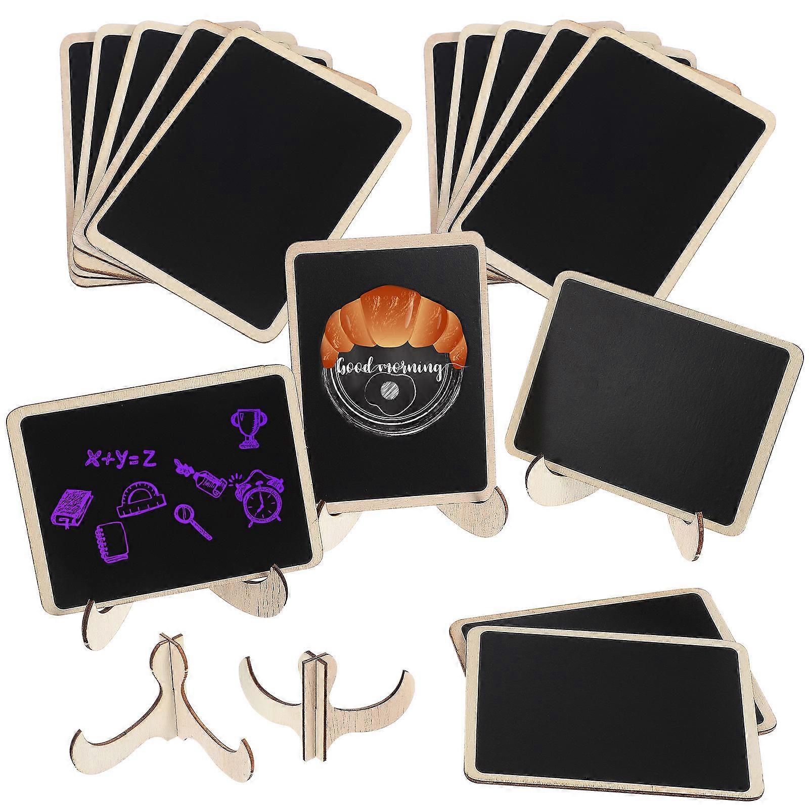 Mini Chalkboard Signs for Writing Use with 15Pcs for Catering Events