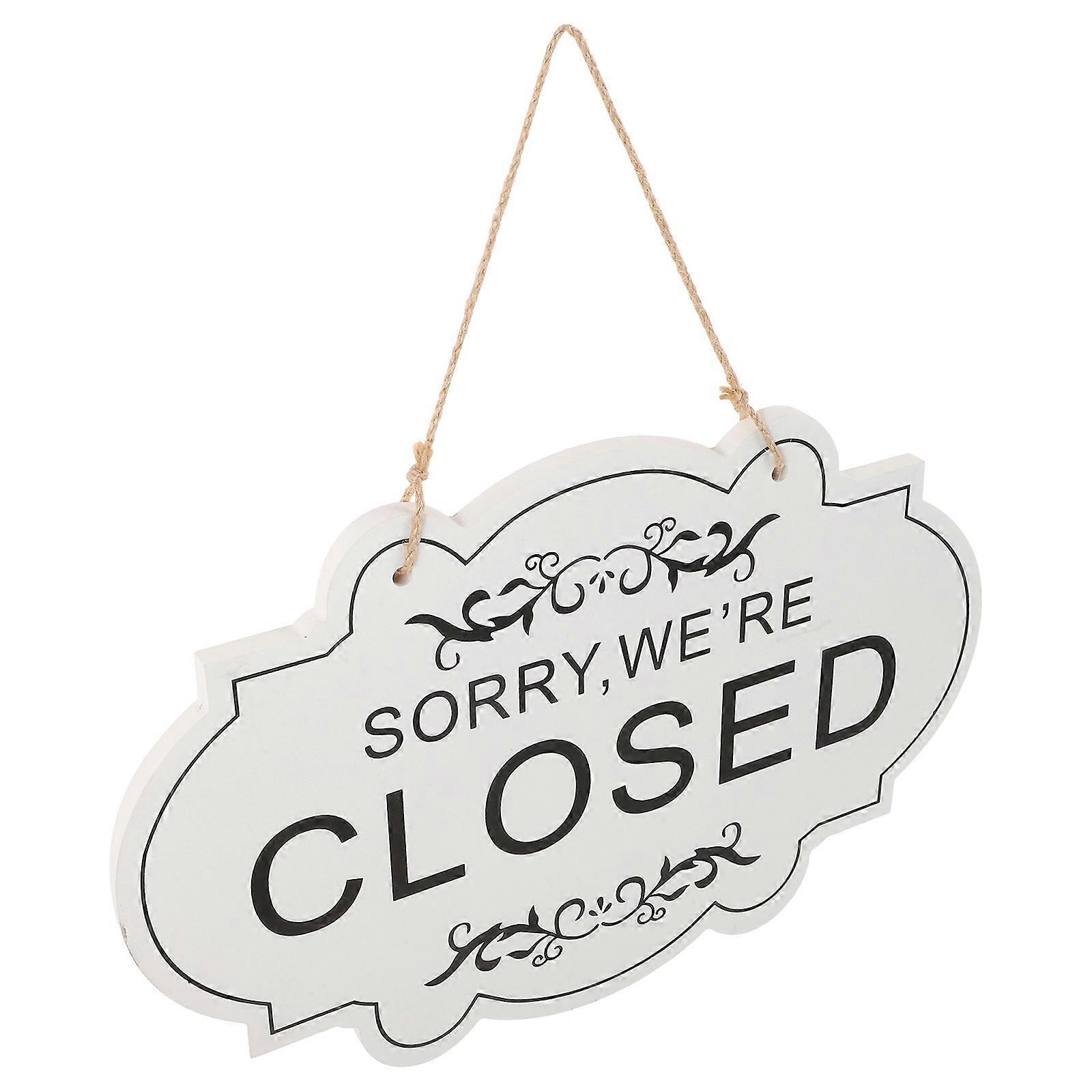 Decor Open Closed Sign Rectangular Indication For Shop Entrance 29.80X19.20X1.80CM 1Pcs