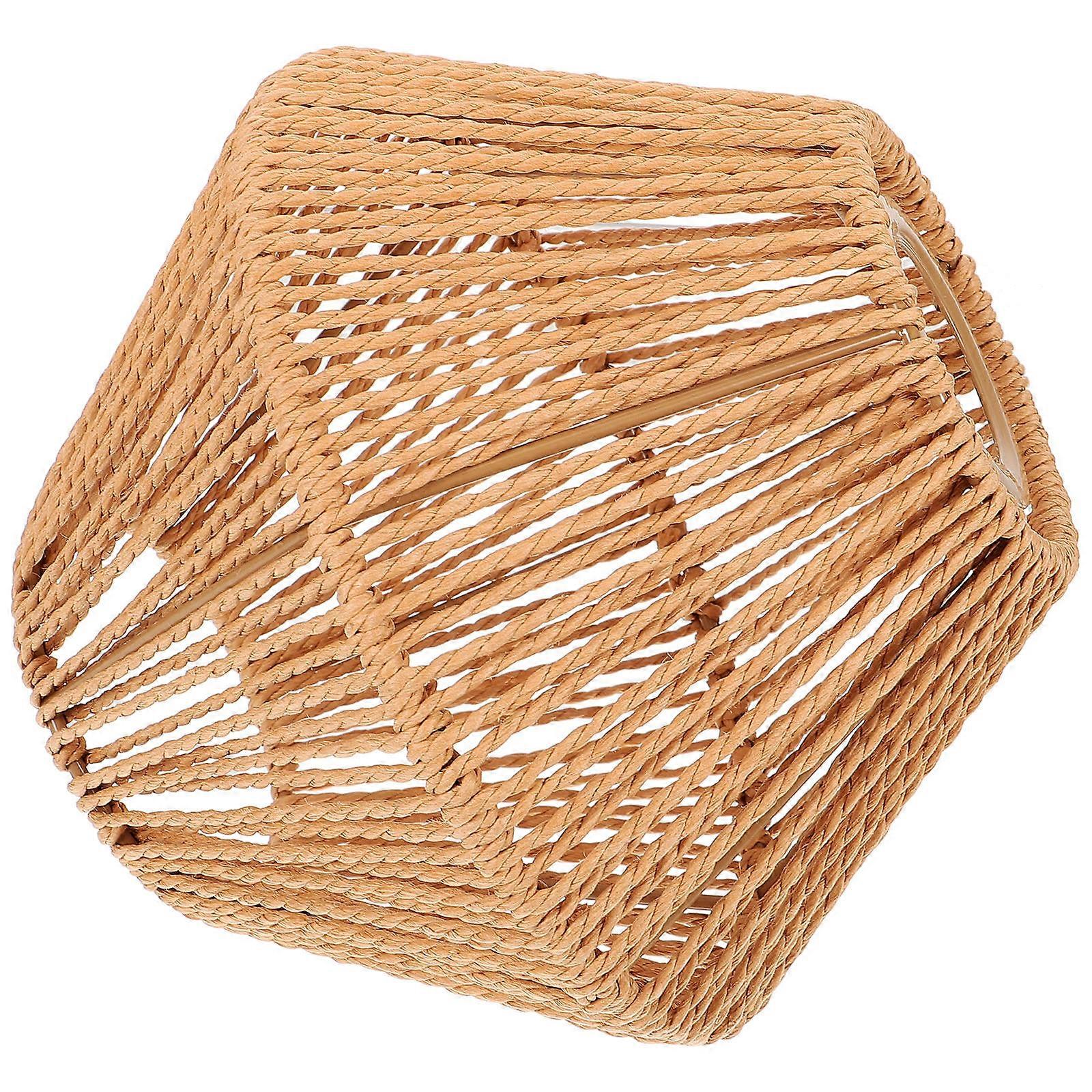 Chocolate Pendant Lamp Shade for Ceiling Lamp Replacement Hand Woven