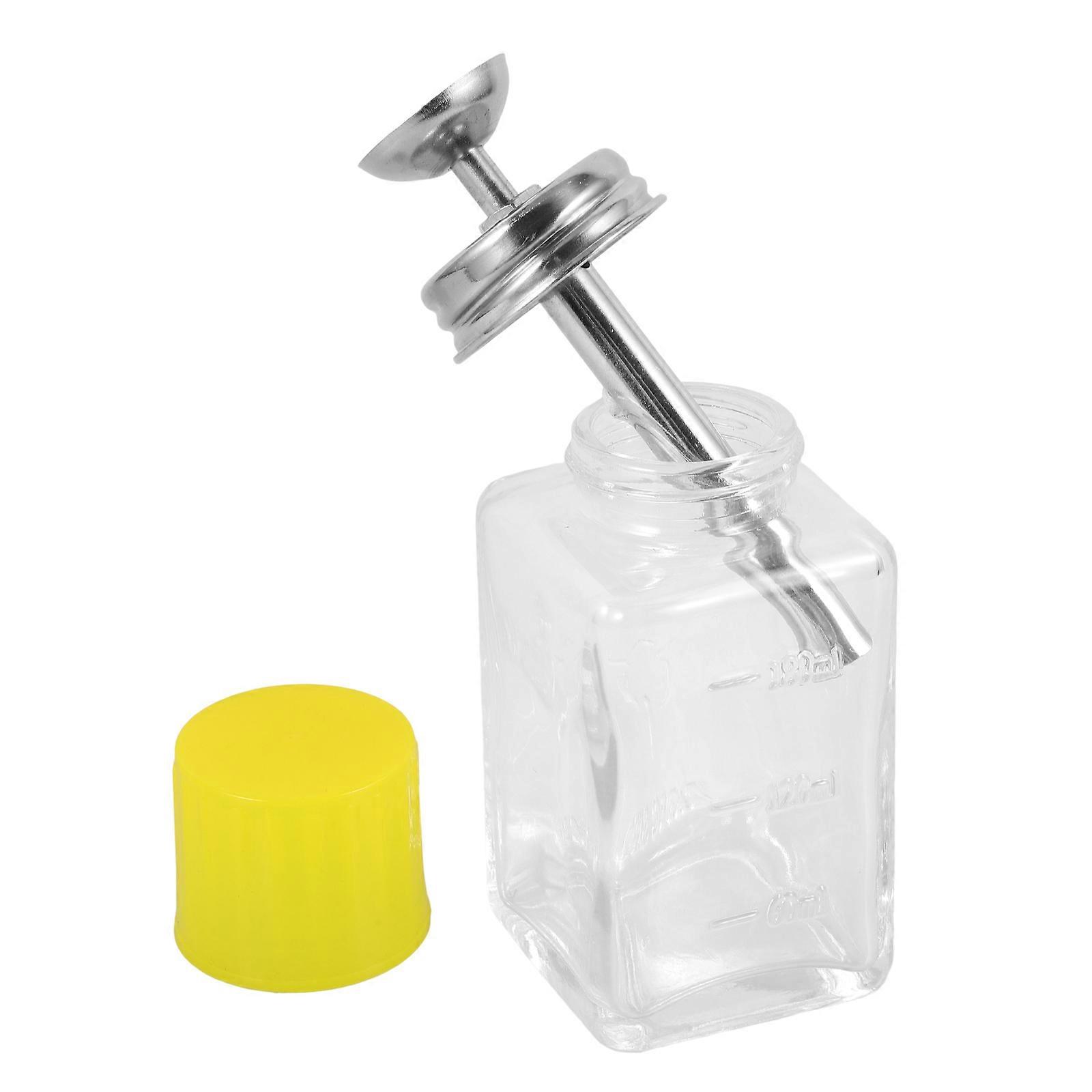 Glass Press Bottle Pressing Bottles For Household Use Prevent Volatilization 1Pack