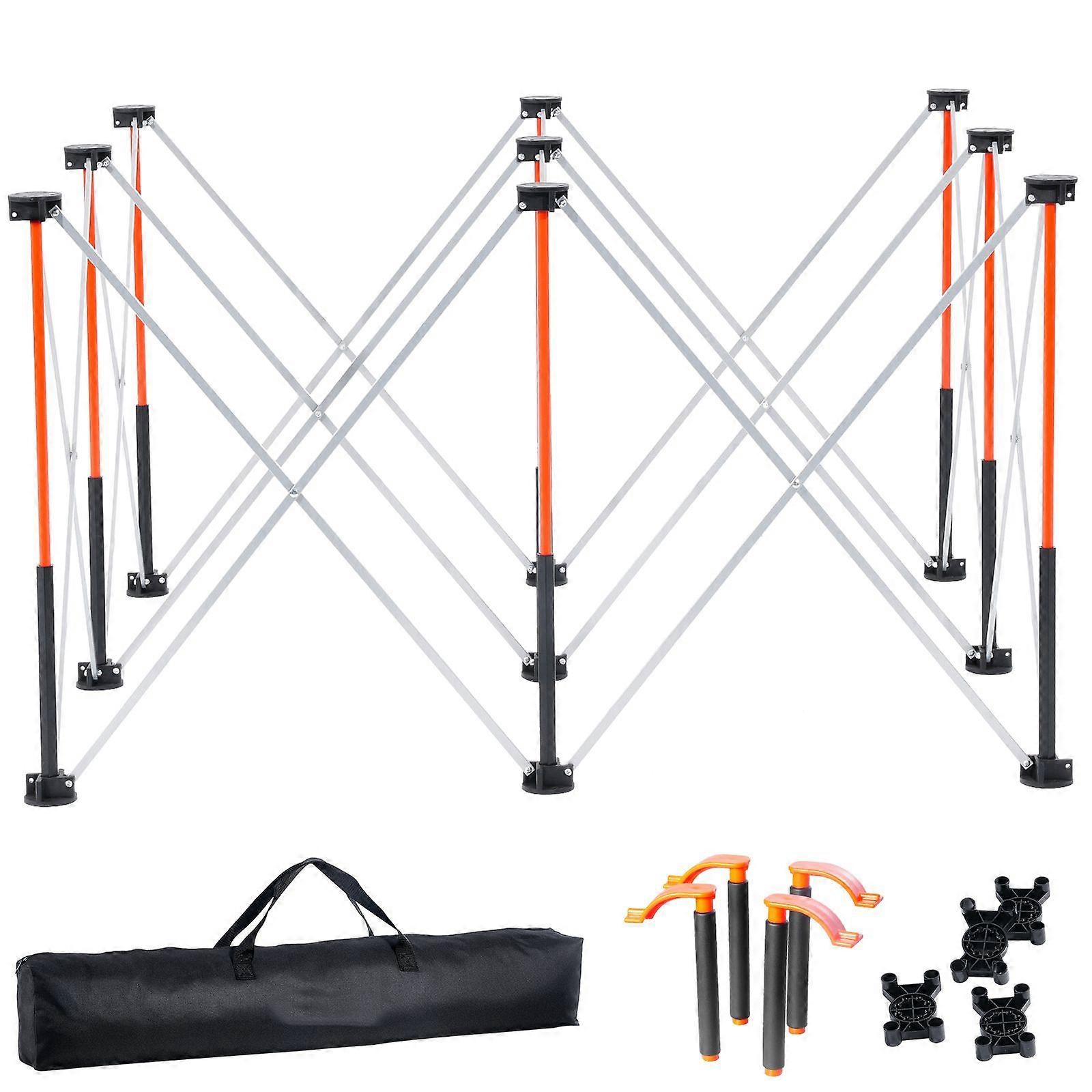 Portable Folding Workstand, 4.16 x 2.18 ft, 2500 lbs Weight Capacity, with Storage Bag, Table Top NOT Included, for Garage Workshop