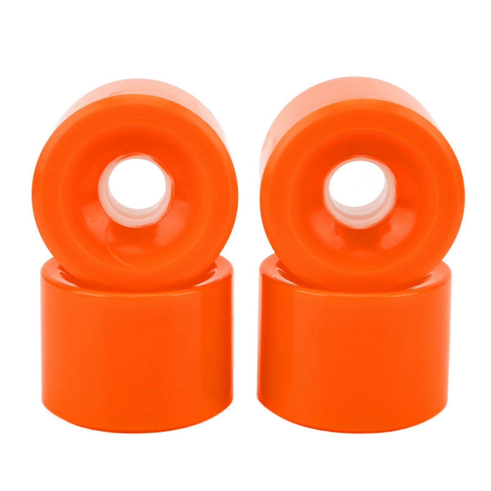 4Pcs Scooter Wheels Balanced Safe Riding Strong Grip Durable Without Cracking Scooter AccessoriesOrange YMQX)