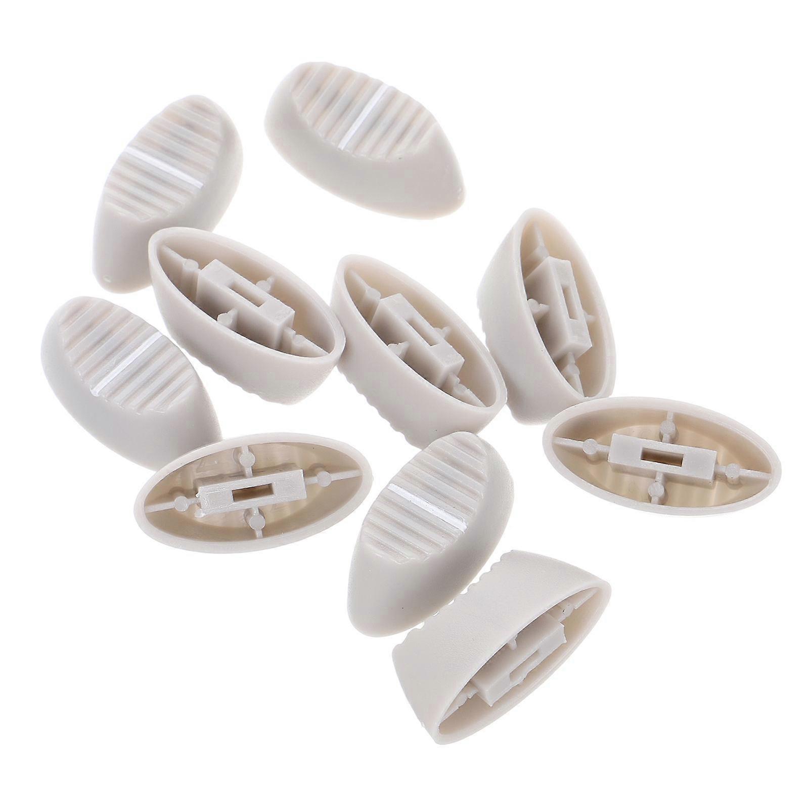 Knobs Replacement Caps For Mixing Consoles Rectangular Plastic 10Pcs Smooth Operation