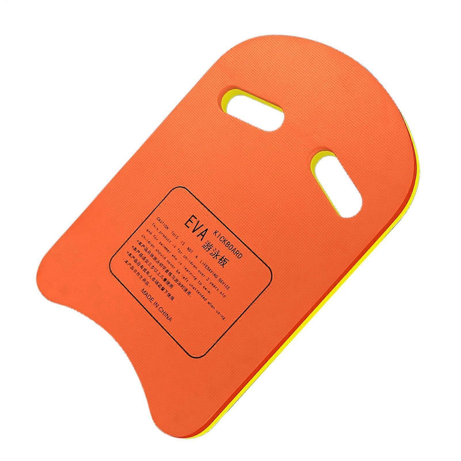 Large Swim Board Thickened Training Float EVA Foam 11.42x1.1in Lightweight Pool Exercise Equipment Orange