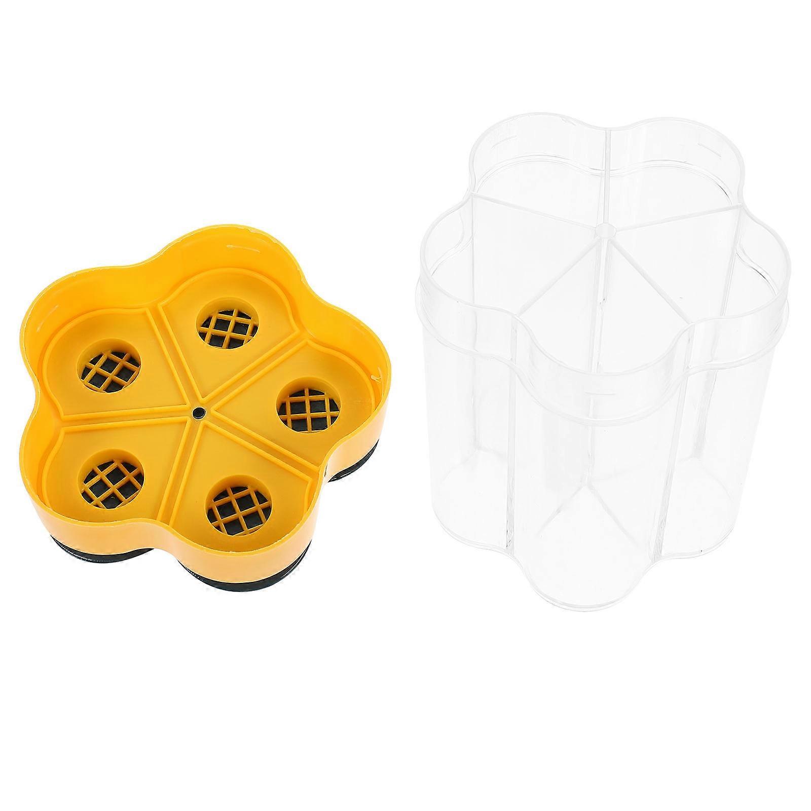 Spice Jars Plastic Seasoning Containers Design for Home Users Sealable Transparent 9X9X11CM 1Pcs