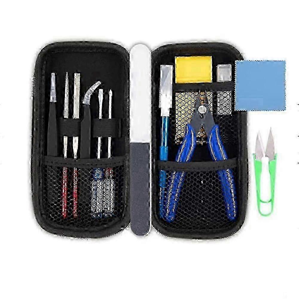 15 Pcs Model Tools Kit Basic Hobby Building Tools Compatible with Airplanes and Buildings Models