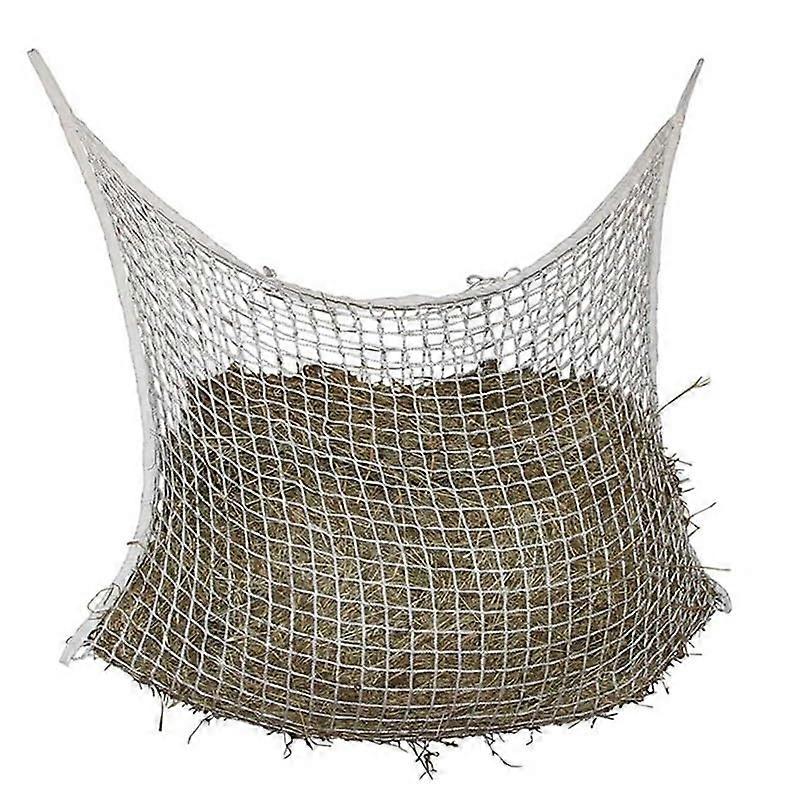 Hay feeding bag for horses, net for slow feeding, travel stable bag (120x90cm)