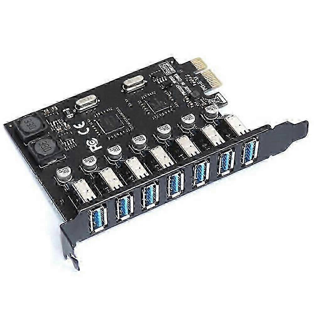 Scheda adattatore PCI Express USB 3.0 - Scheda di espansione USB a 7 porte Convertitore controller PCIe X1 (VIA) per una connettività avanzata