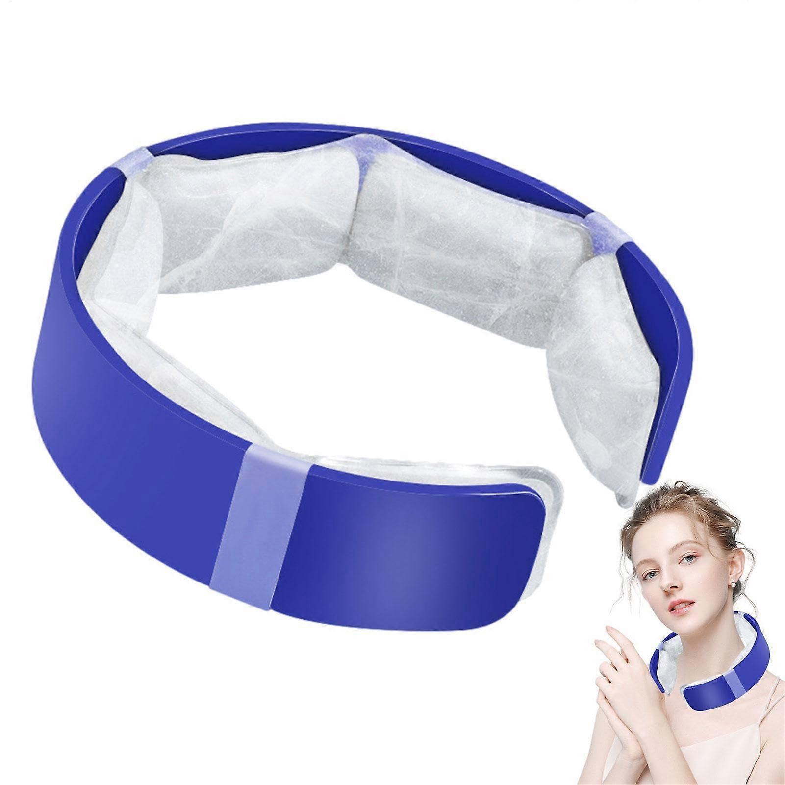 Ice cooling wrap, running neck cooling tube, hands ice bandages for chefs, soldiers, workers PCM Blue