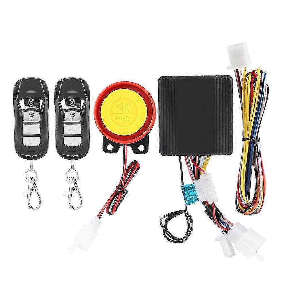12V Universal Motorcycle Wireless Anti-Theft Security Alarm System with 2 Remotes