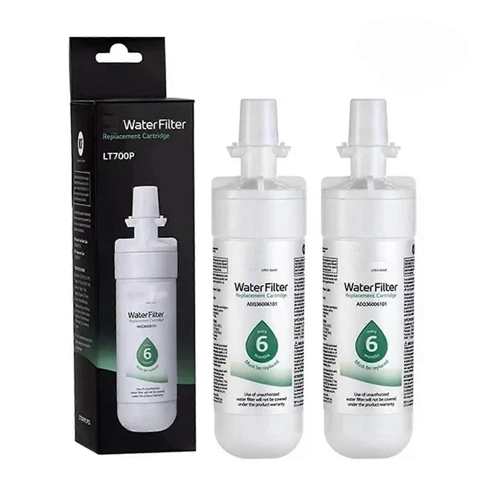 Refrigerator Water Filter, Compatible With LG LT700P, ADQ36006102 (2pcs)