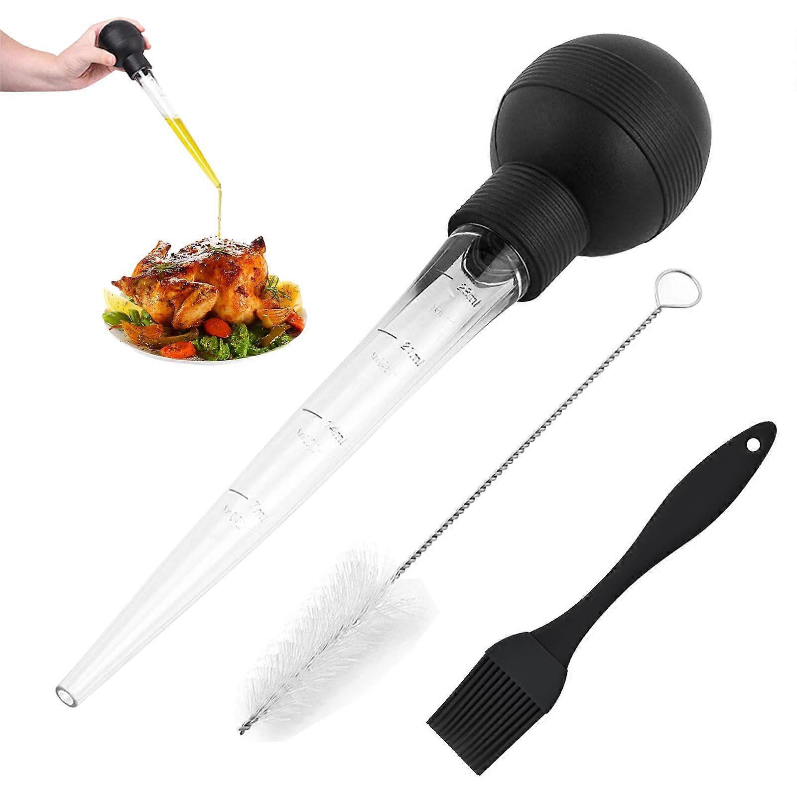 Turkey Roasting Syringe for Oiling and Marinating Turkey, Beef, Pork