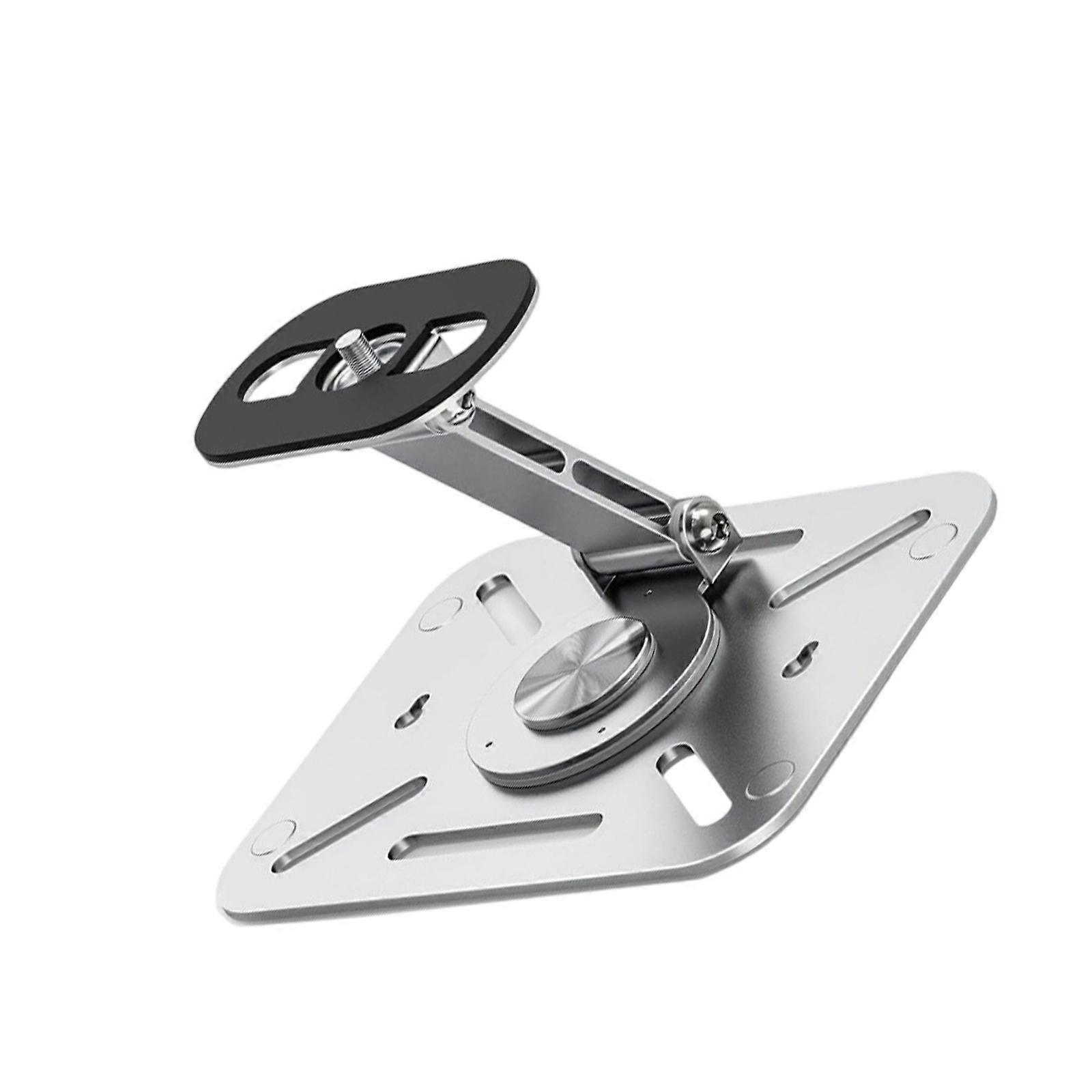 Adjustable Projector Mount With 180 Degree Swiveling 360 Rotation Foldable For Indoor and Outdoor Use  Silver