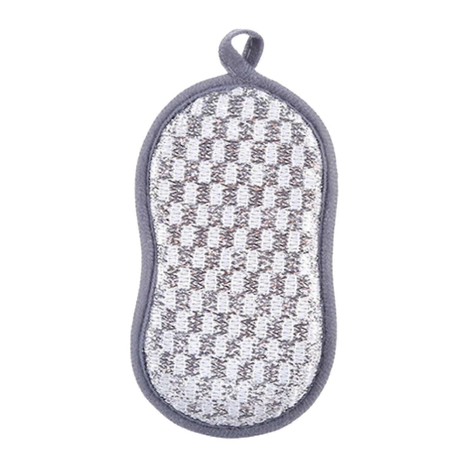 Rotating Cleaning Brush with Double Sided Sponge, 5 Pack Kitchen Scrubber with Hanging Loop