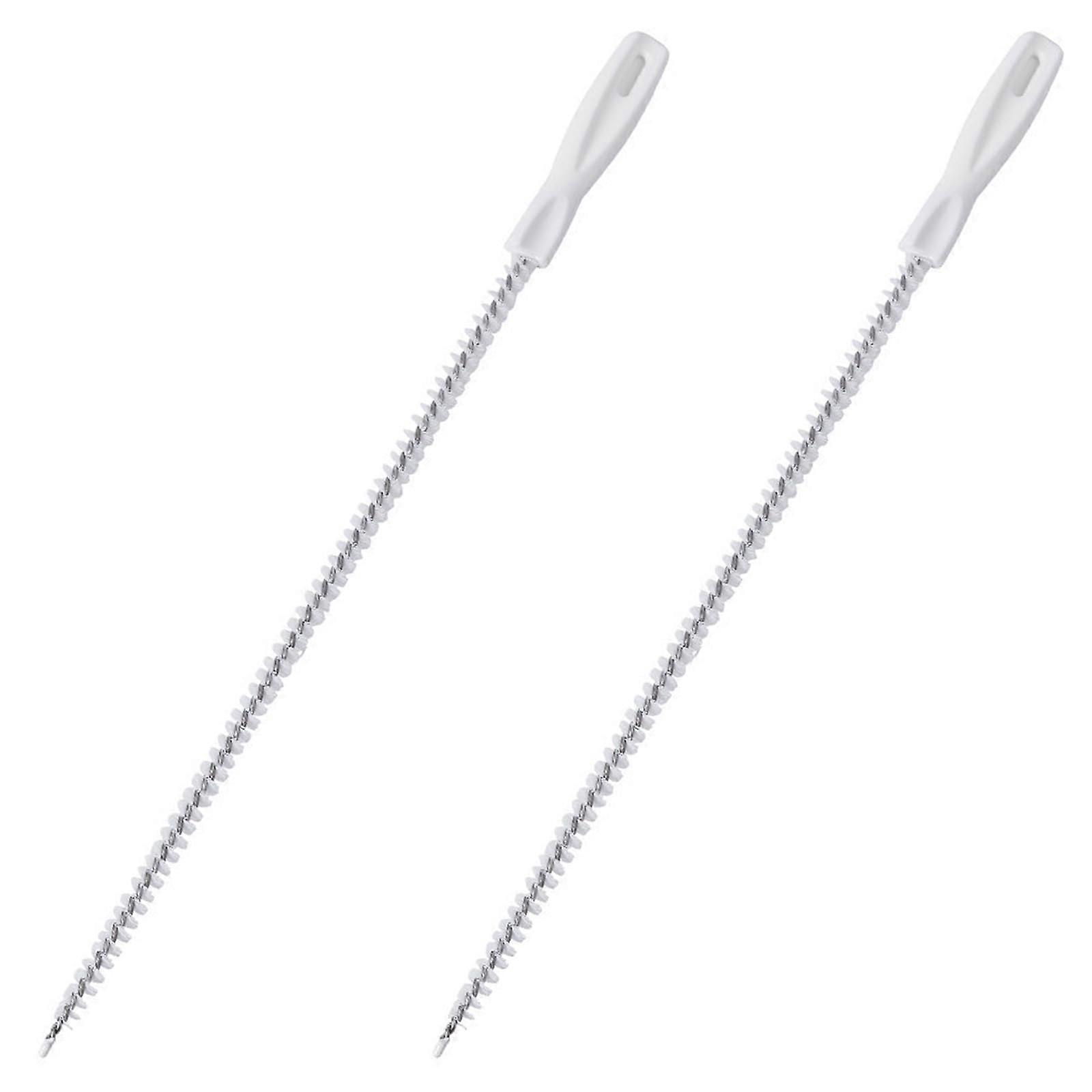 Drain Cleaner Brush Pack of 2, 45 cm Flexible Pipe Hair Remover, Universal Household Tool for Sewers and Overflow Cleaning