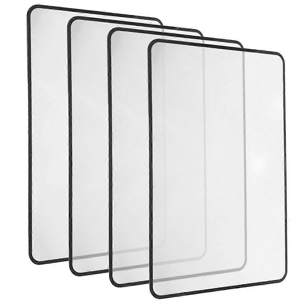 4pcs 3x Magnifying Sheet for Reading Magnifier Bookmark for Seniors and Low Vision Lightweight Ultra Thin Handheld Magnifier Card
