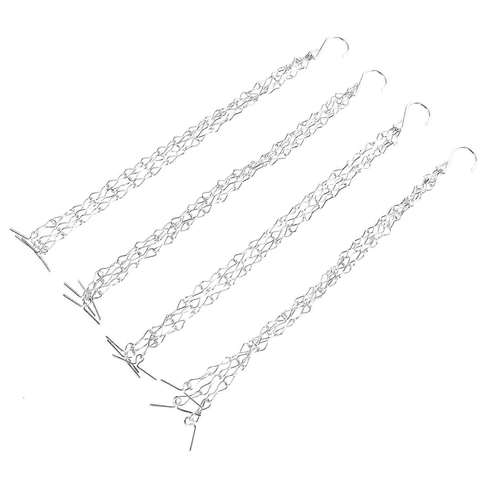 4pcs Durable Iron Hanging Chain for Flower Baskets, Plant Pots & Garden Decor – Sturdy, Multipurpose Design for Accessory