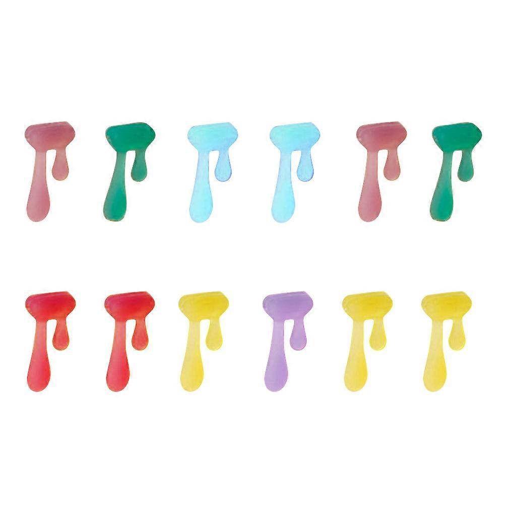 Glass Charms For Drinks Food Grade Silicone Smooth Surface 12Pcs