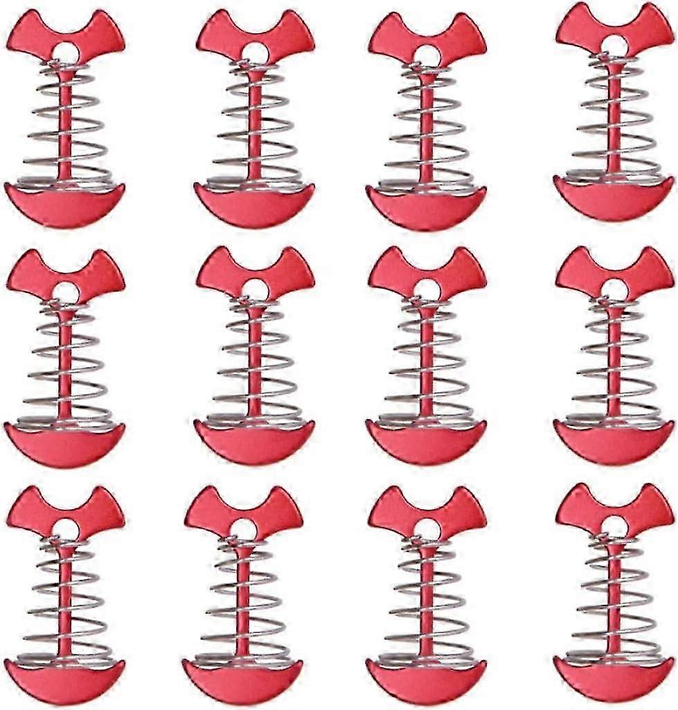 Adjustable Fishbone Deck Anchor Pegs and Tent Stakes with Ground Nail Hooks