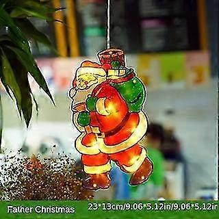 ペイントされたサンタバックパックエディションクリスマスストリングライト-ホリデーセレブレーションと屋内屋外照明のためのお祝いの装飾