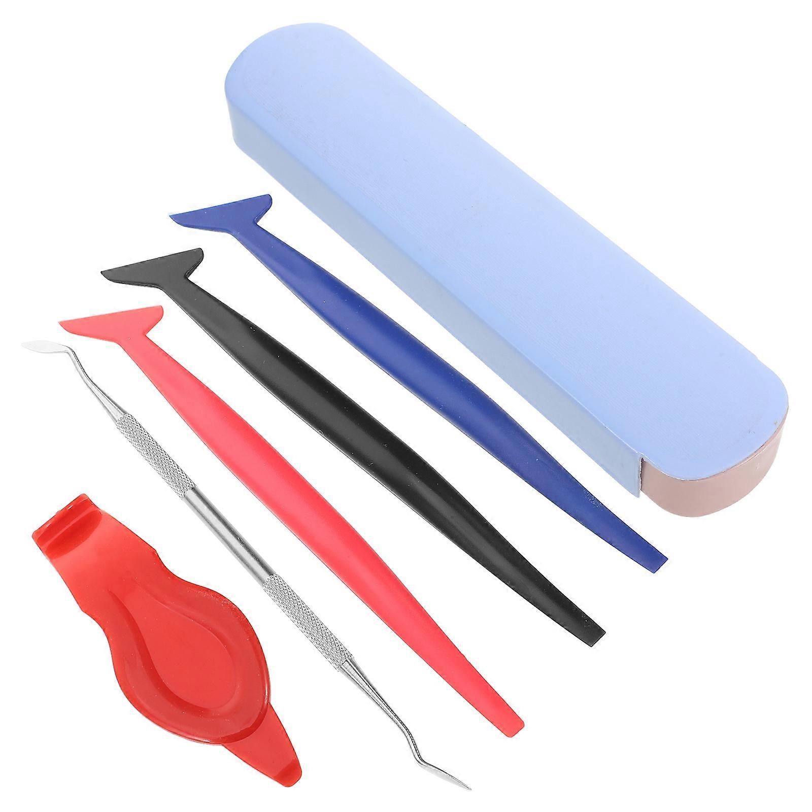 Vinyl Squeegee Tool for Car Use with Film and Trimmer Assorted Color Plastic Stainless Steel