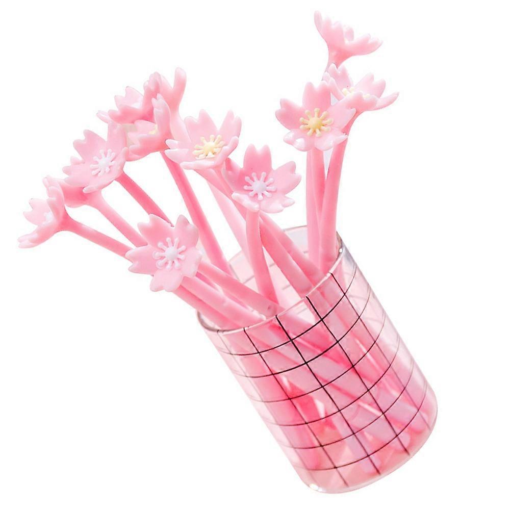 Floral Pen Novelty Flower Writing Pen Office Writing Students Teachers 10Pcs